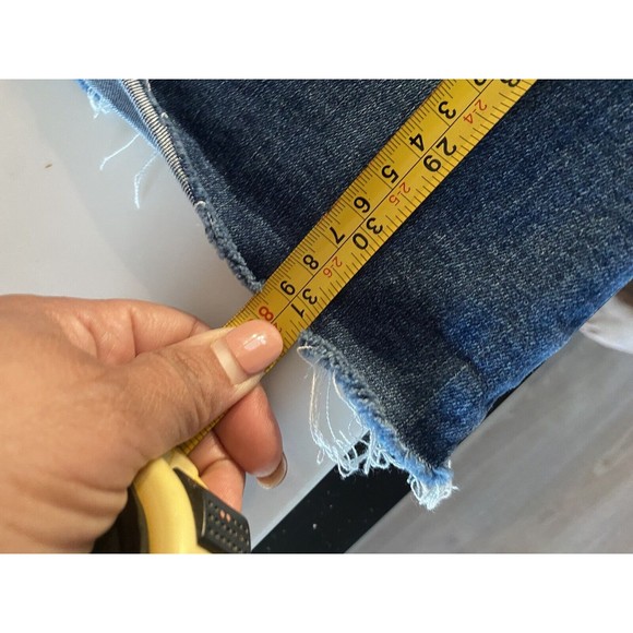 Judy Blue Jeans Womens 11/30 Blue Denim Super Flare Leg High Rise Raw Hem - Picture 11 of 12